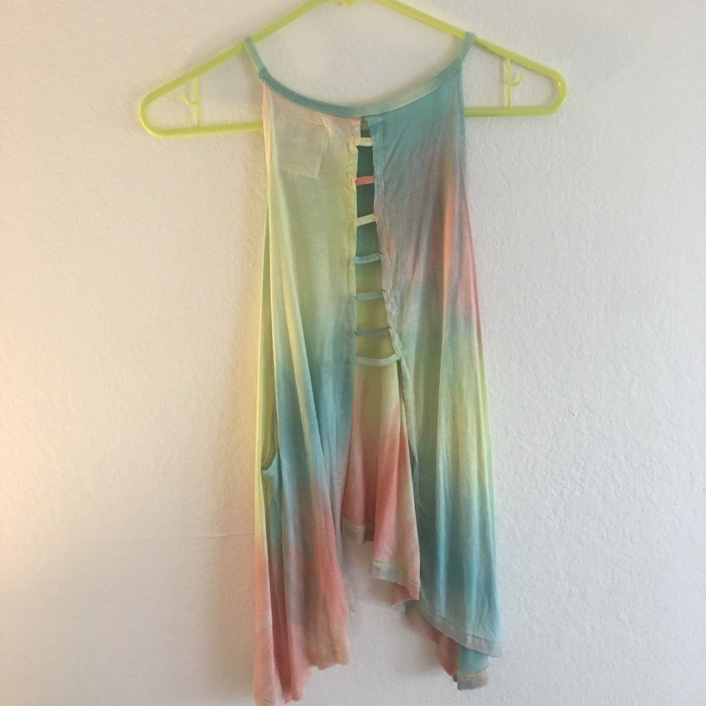 Tye Dye Cut out back Tank from LF Laguna Beach CA